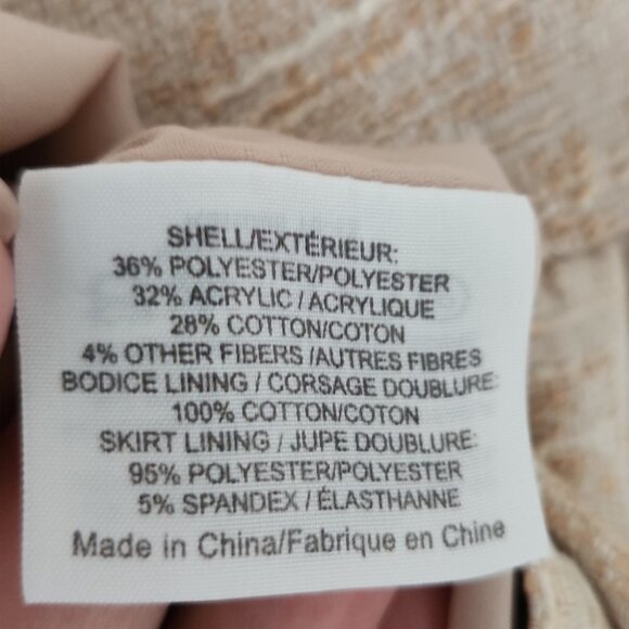 TORY BURCH | Fatima Woven Sheath Dress sz L - Picture 7 of 8